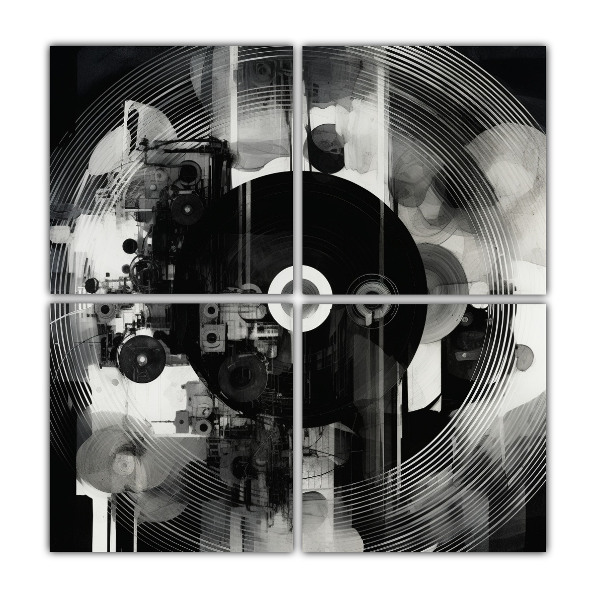 pinturas-generativas-del-movimiento-surrealista-en-blanco-y-negro