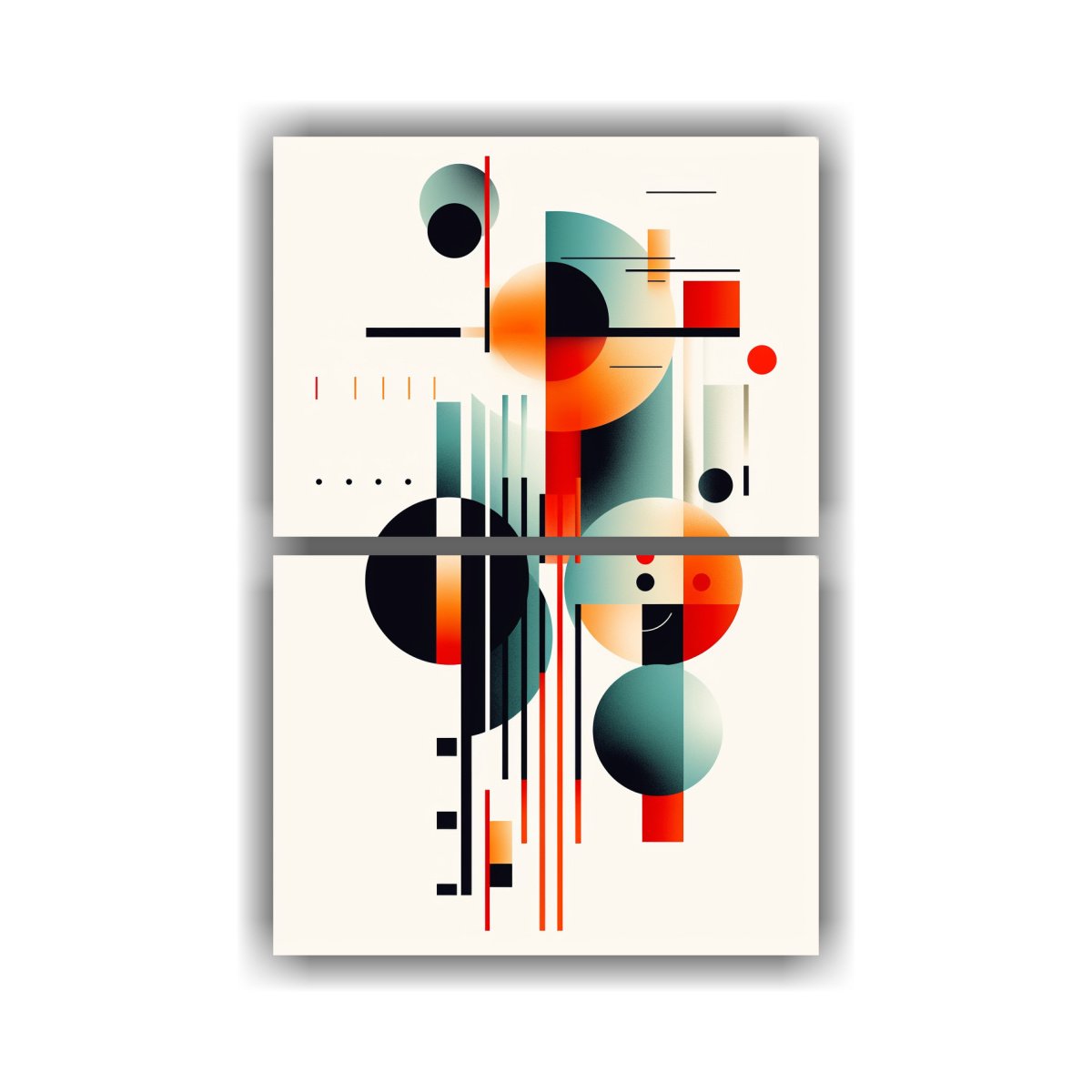 pinturas-inspiradoras-de-arte-abstracto-de-dos-artes-de-pared