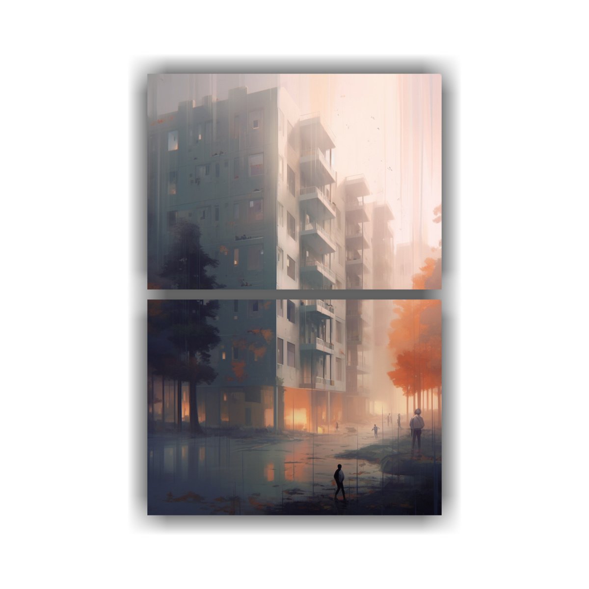 set-2-cuadros-de-tela-impresos-est-ticos-por-pascale-campion-decoraci-n-de-pinturas-difuminadas-de-apartamento-con-clima-brumoso