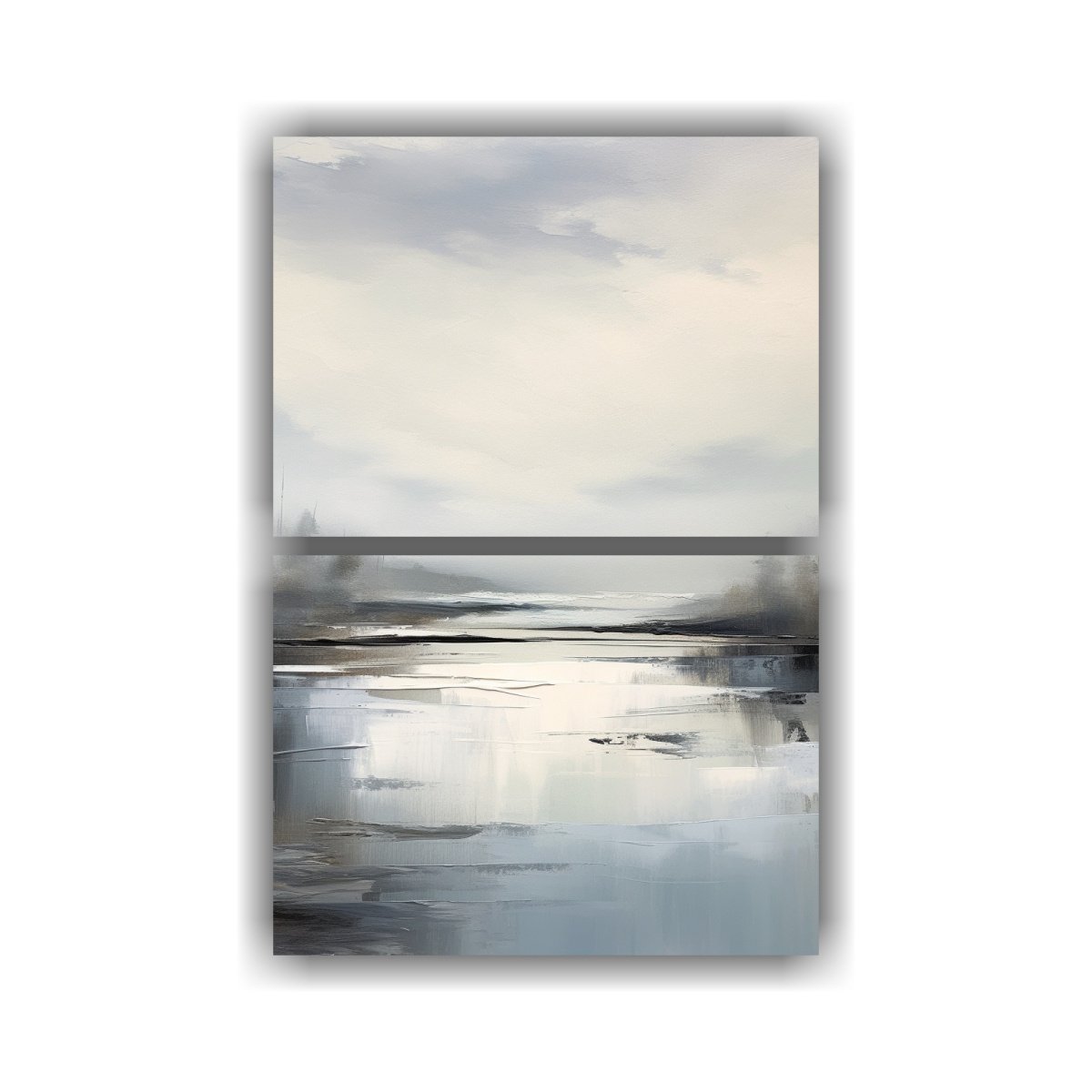 set-2-cuadros-pared-estilo-galer-a-resistente-pintura-del-agua-gris-y-blanco-estilo