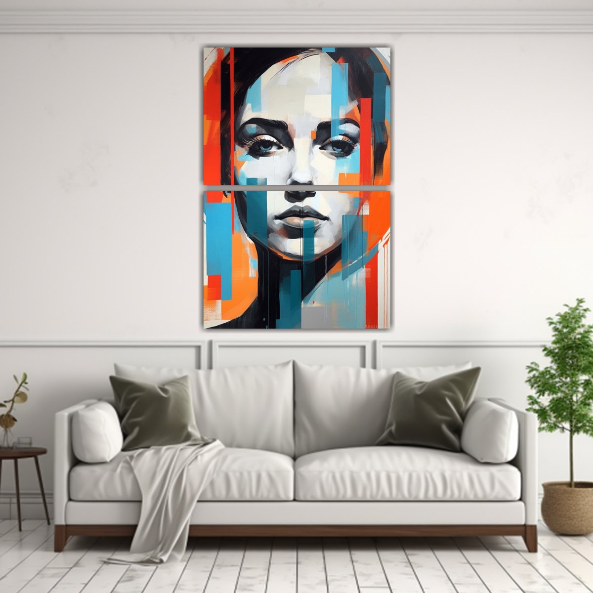 set-2-lienzos-de-tela-dise-o-alegr-a-pinceladas-audaces-abstractas-de-retratos-contempor-neos-y-geometr-a-1