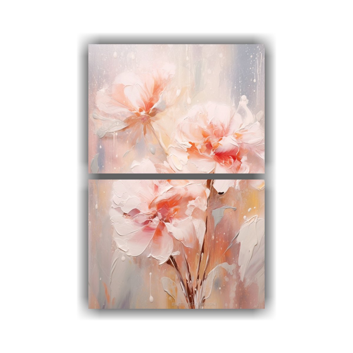 set-2-lienzos-de-tela-forma-exposici-n-pintura-acr-lica-abstracta-hermosas-flores-de-clavel