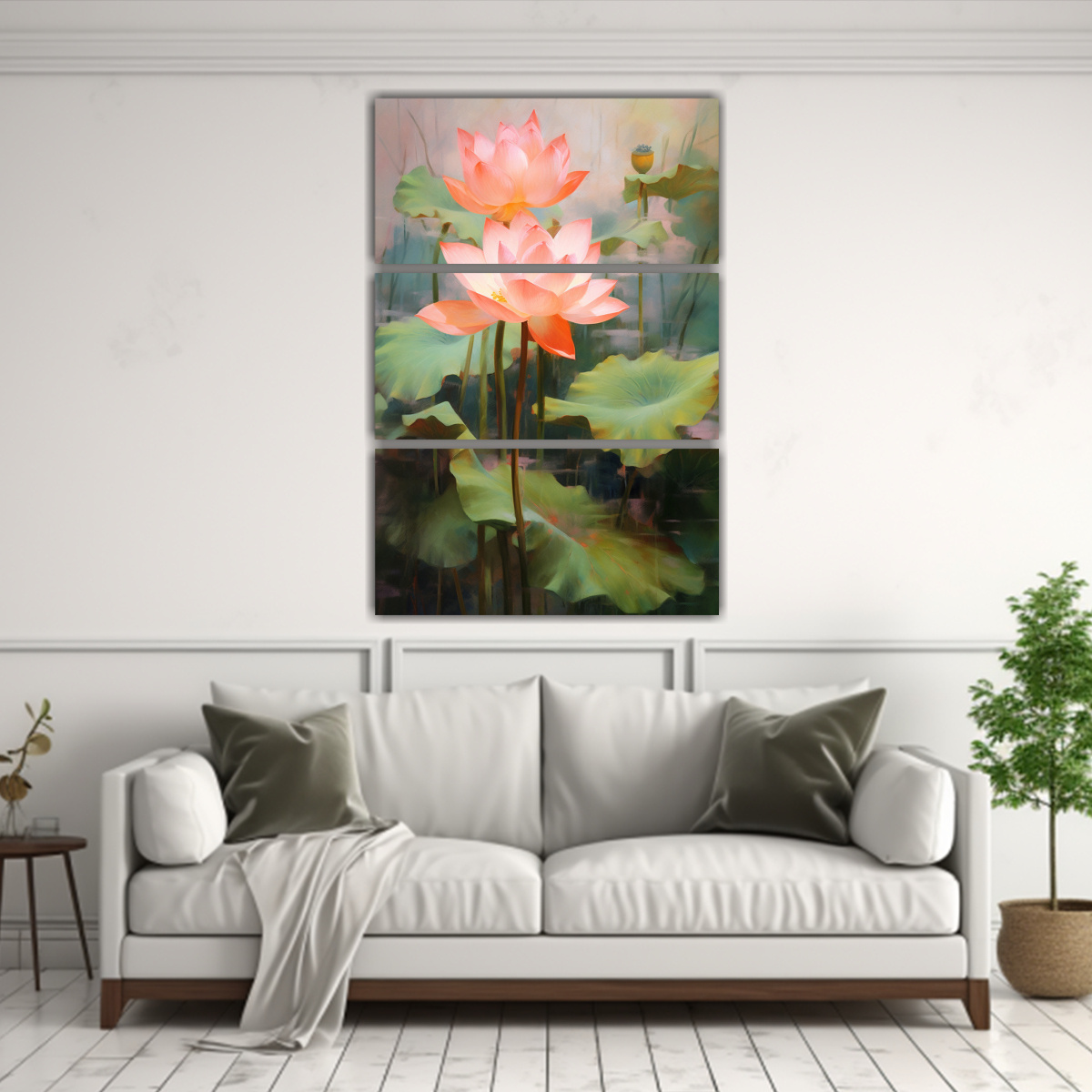 set-3-cuadros-luminosidad-lotus-rojo-sobre-fondo-realista-y-delicado-1