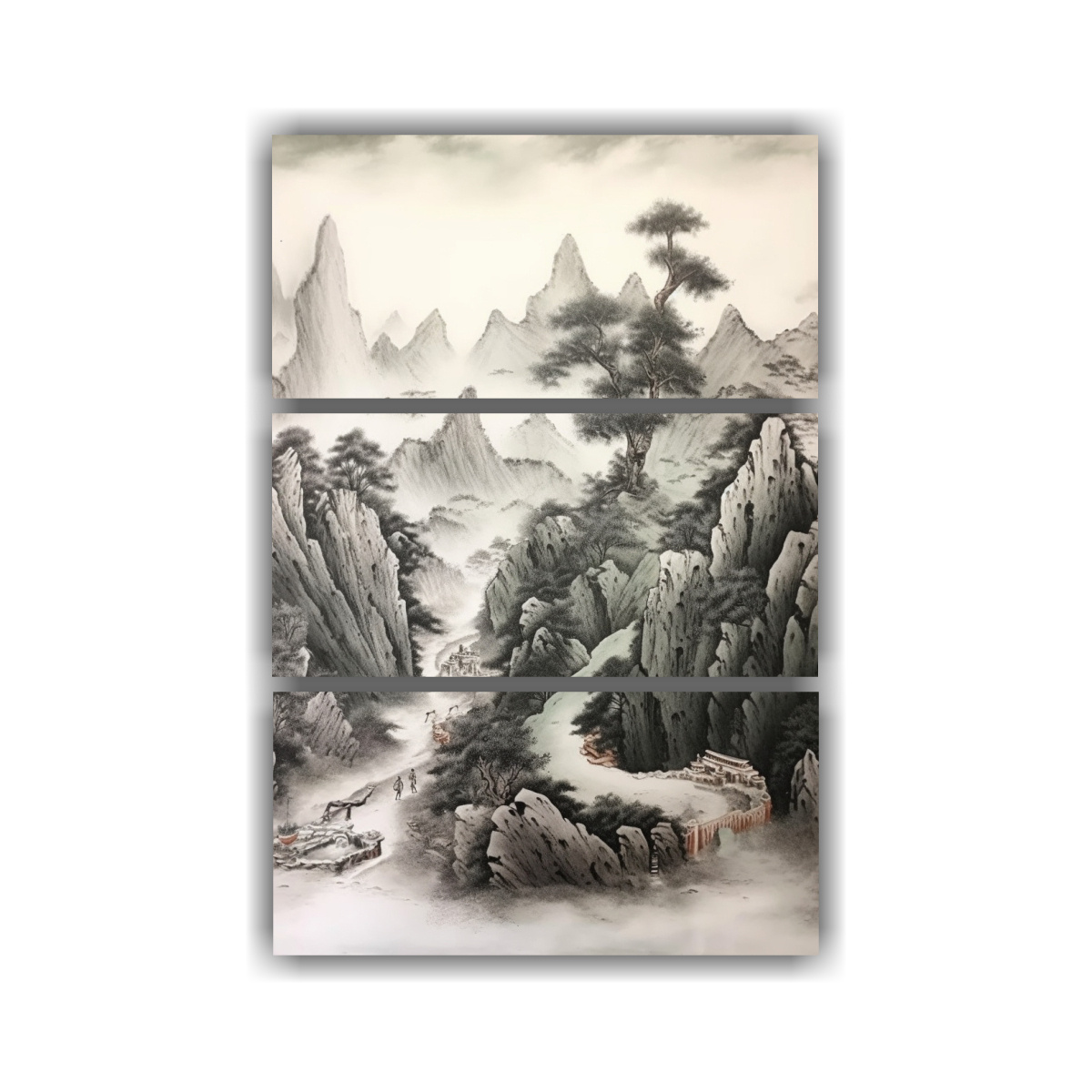 set-3-lienzos-concepto-arte-callejero-paisajes-pintura-tinta-china-paisajes-tridimensionales