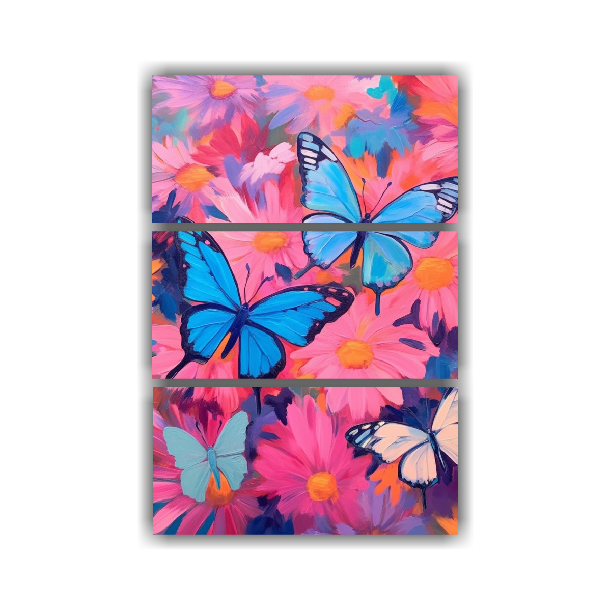 set-3-pinturas-decorativas-de-acuarela-pop-art-con-margaritas-mariposas-coloridas-sobre-fondo-rosa-y-azul-