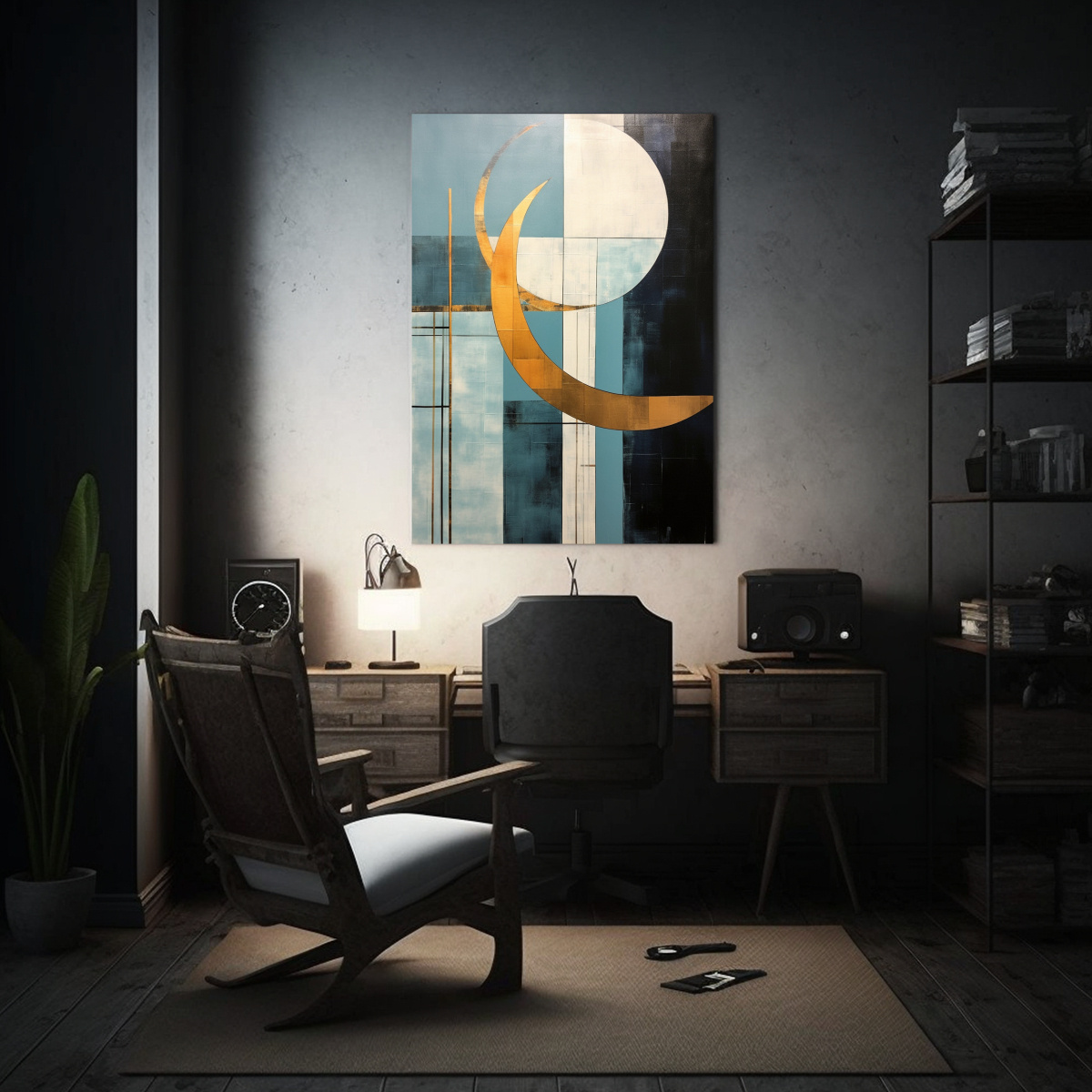 tela-bastidor-alta-calidad-estilo-l-neas-azules-modernas-1