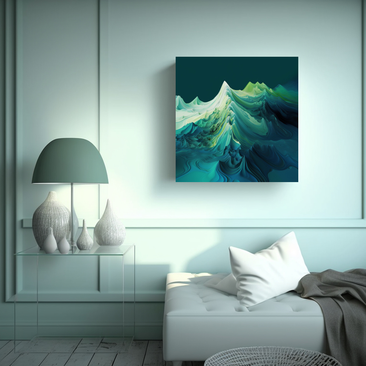 tela-en-bastidor-con-tem-tica-inspiradora-de-mapa-de-triangulaci-n-3d-en-colores-azul-y-verde-1