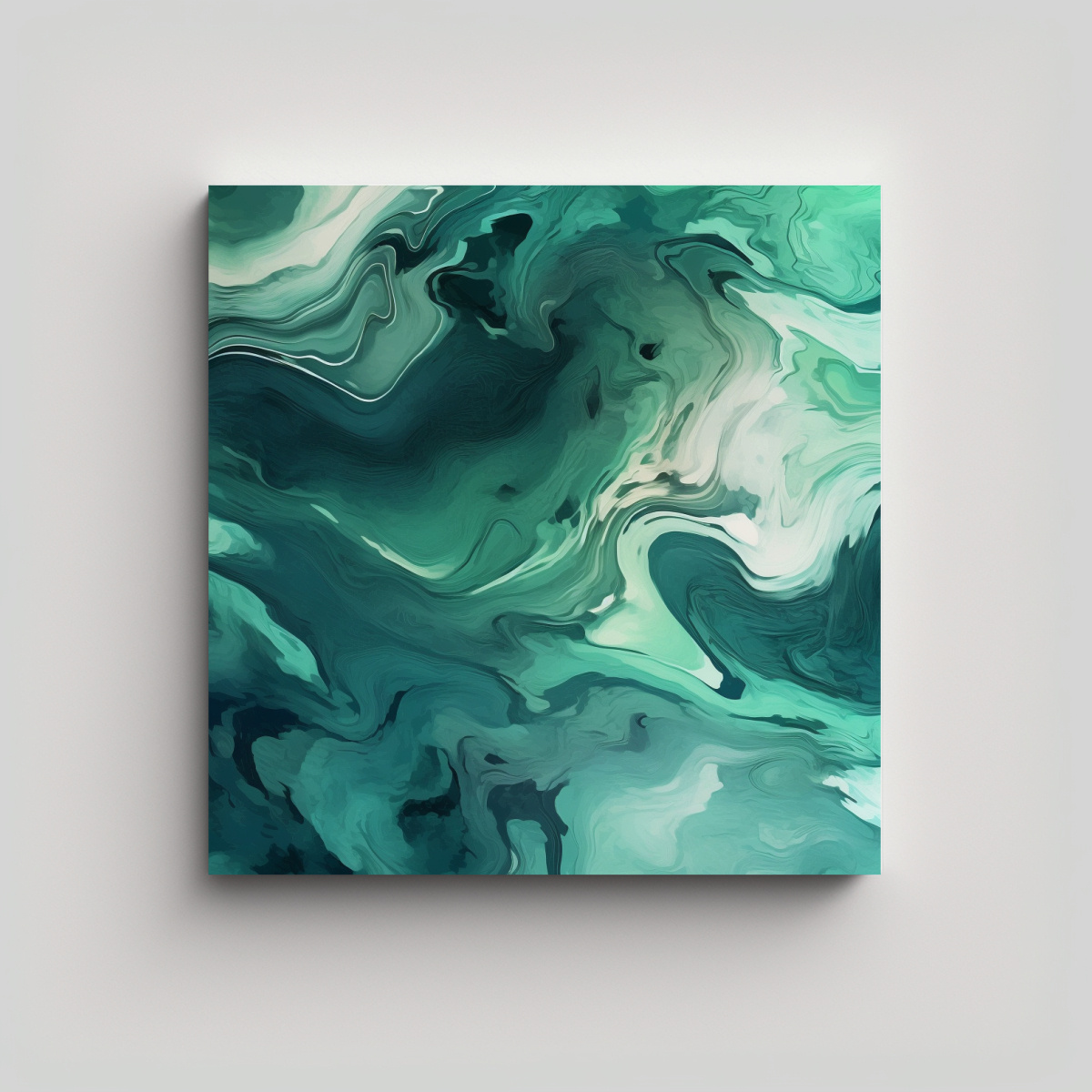 tela-en-bastidor-cuadrado-poder-pintura-abstracta-de-un-mar-verde-con-olas-en-la