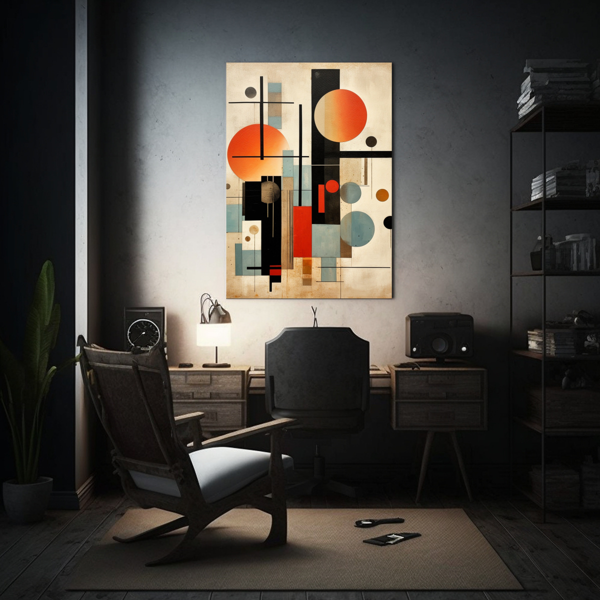 tela-en-bastidor-vintage-abstracto-de-estilo-mid-century-moderno-1