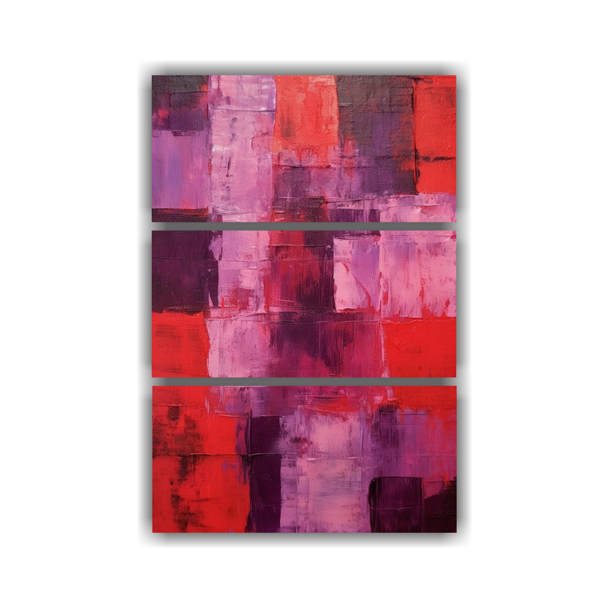 tr-ptico-vanguardia-armon-a-pintura-abstracta-rojo-y-viol-n
