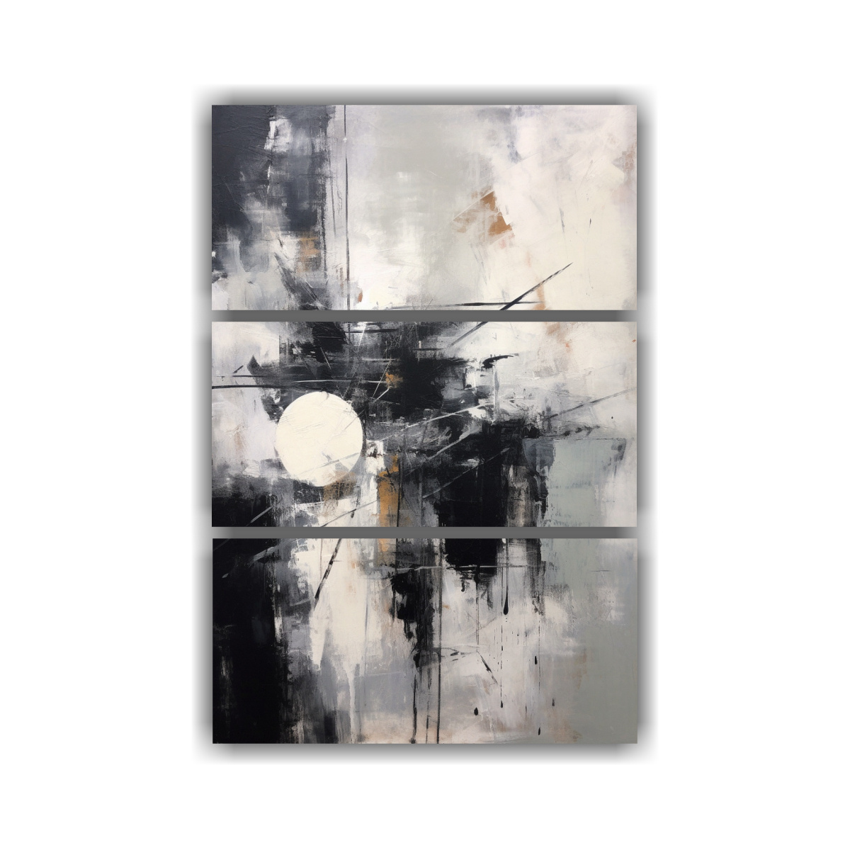 tres-cuadros-decorativos-pintura-en-blanco-y-negro-abstracta