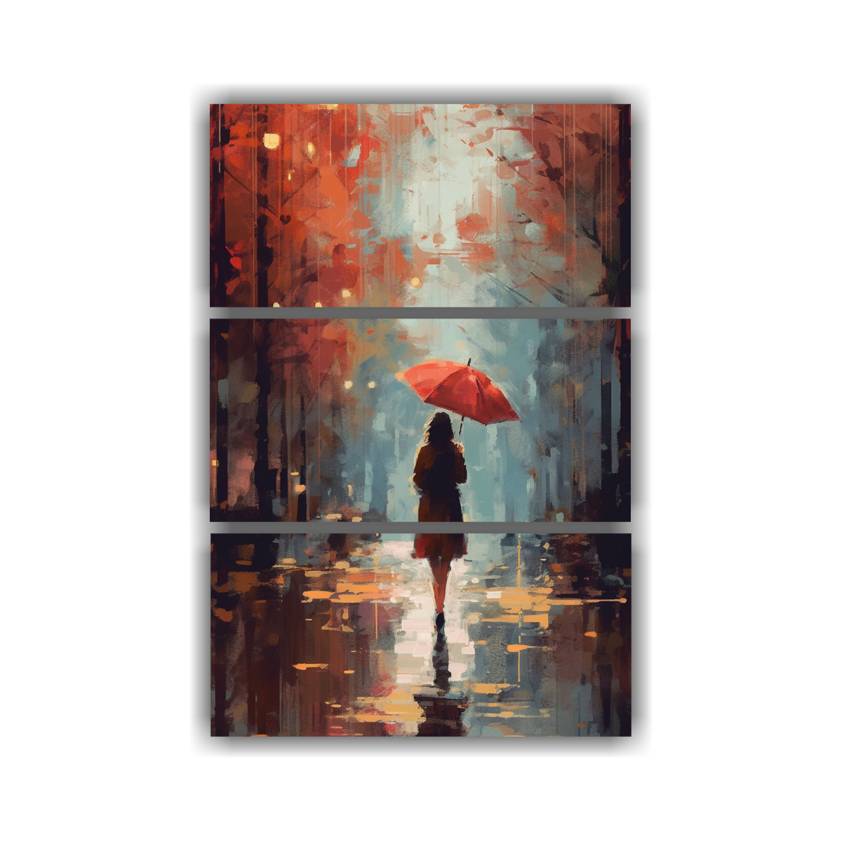 tres-lienzos-de-tela-conceptual-dormitorio-cinematic-abstract-impressionism-un-paraguas-se-sostiene