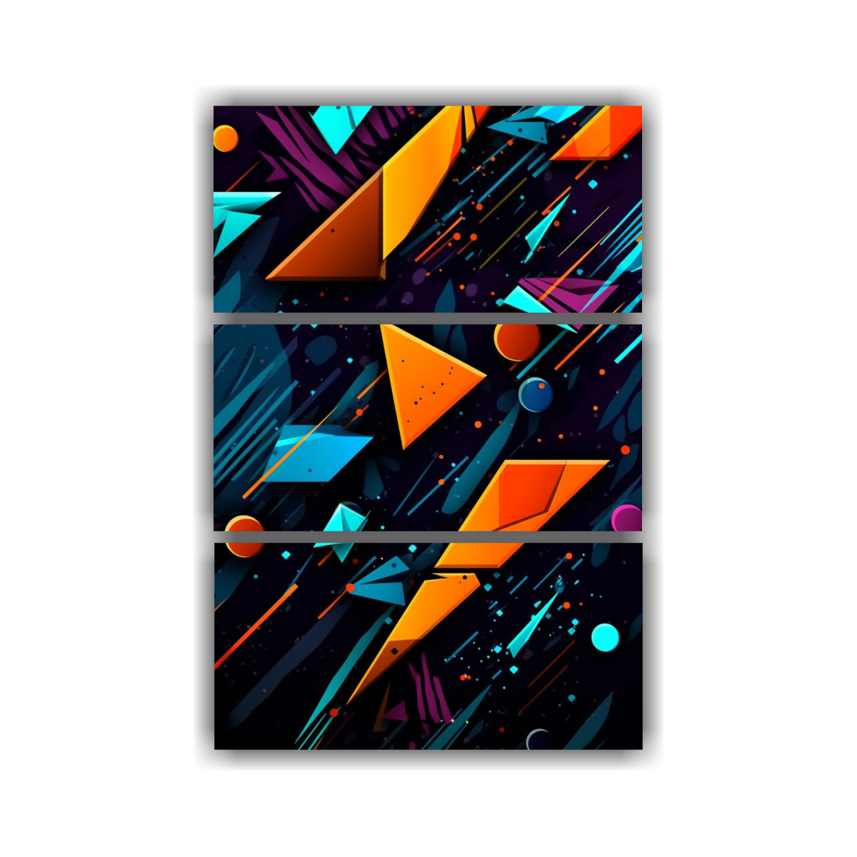 tres-telas-en-bastidor-moderno-para-decorar-con-estilo-oscuro