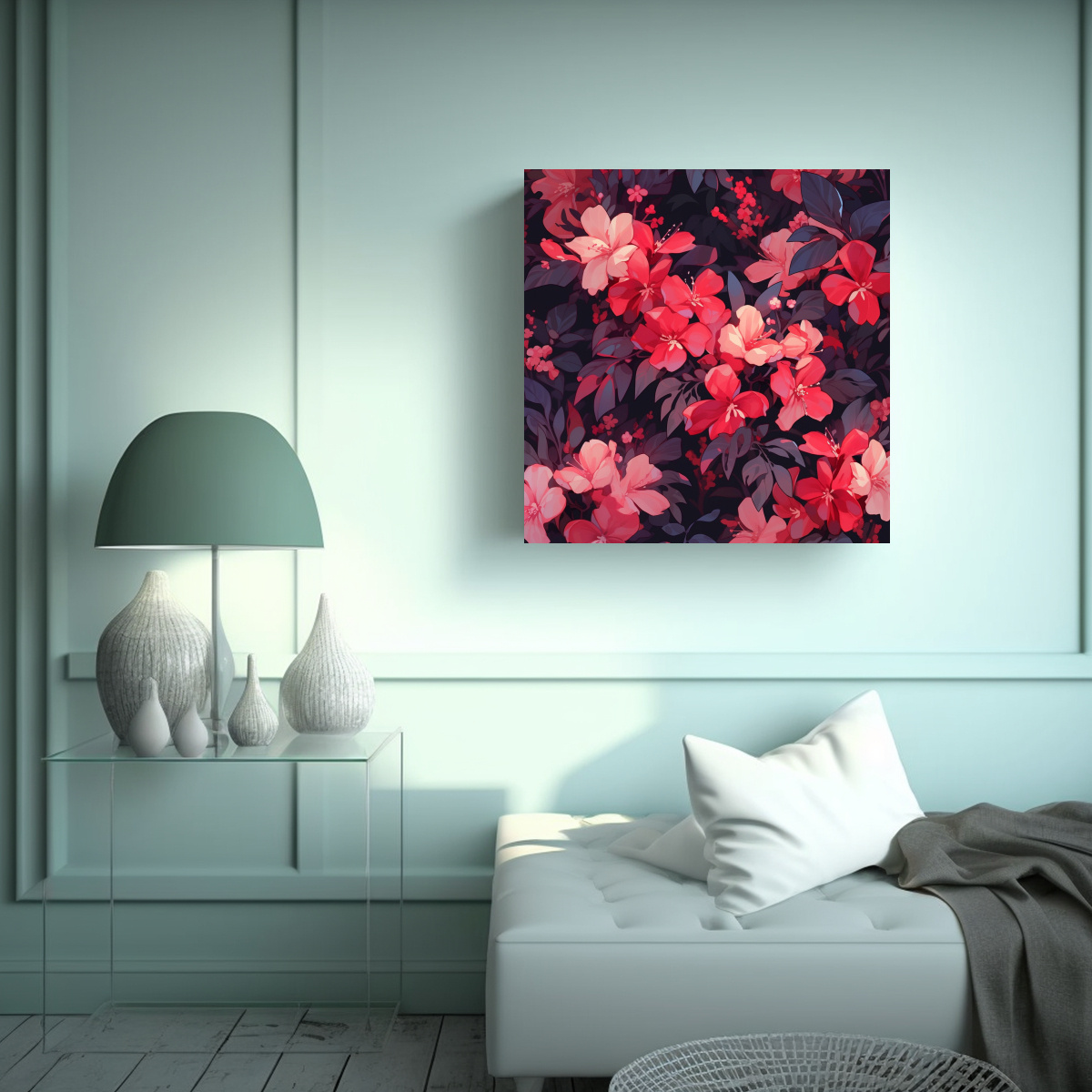 1-cuadro-vanguardia-motivo-rojo-y-rosa-atmosfera-neonoir-en-el-estilo-de-pinturas-de-decoraci-n-1