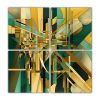 4-art-culos-de-movimiento-luminoso-pieza-de-arte-gr-fico-abstracto-con-l-neas-verdes-