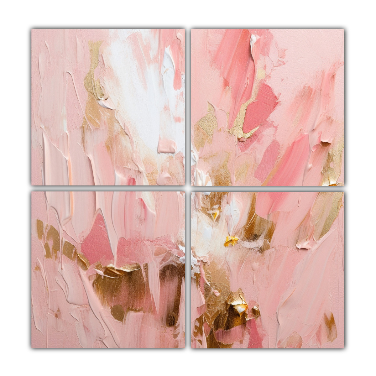 4-cuadros-abstracto-inspiraci-n-pinceladas-audaces-en-rosa-palo-con-dorado