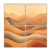4-cuadros-estilo-galer-a-espacio-un-paisaje-sereno-y-suave-con-l-neas-onduladas-y-fluidas-