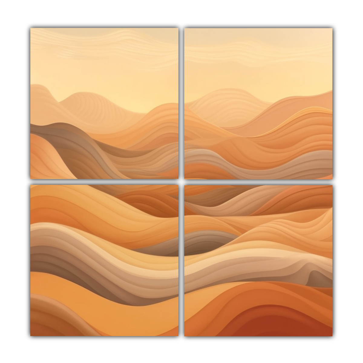 4-cuadros-estilo-galer-a-espacio-un-paisaje-sereno-y-suave-con-l-neas-onduladas-y-fluidas-