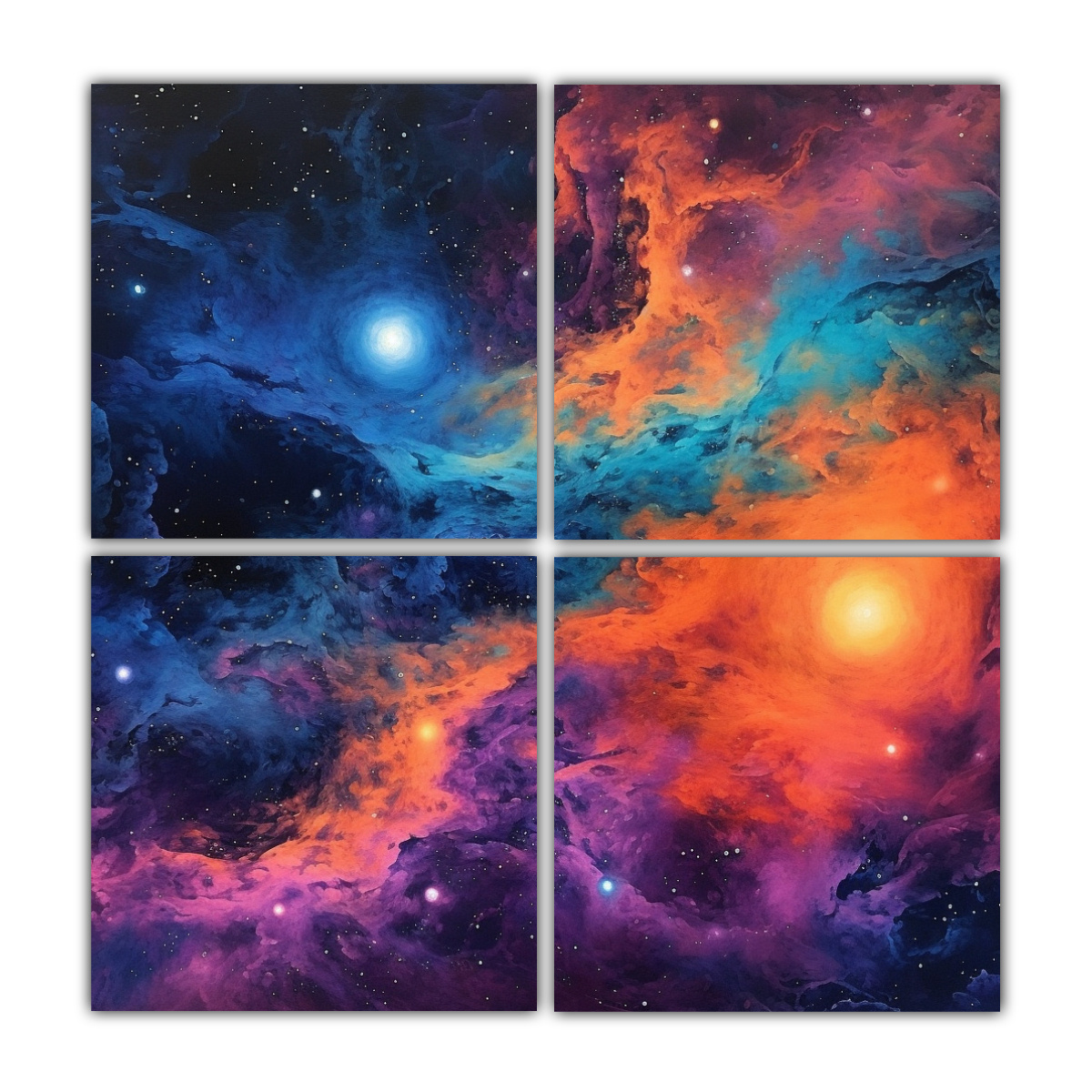 4-lienzos-de-tela-dibujo-cyan-l-nea-resistentes-galaxia-p-rpura-y-naranja