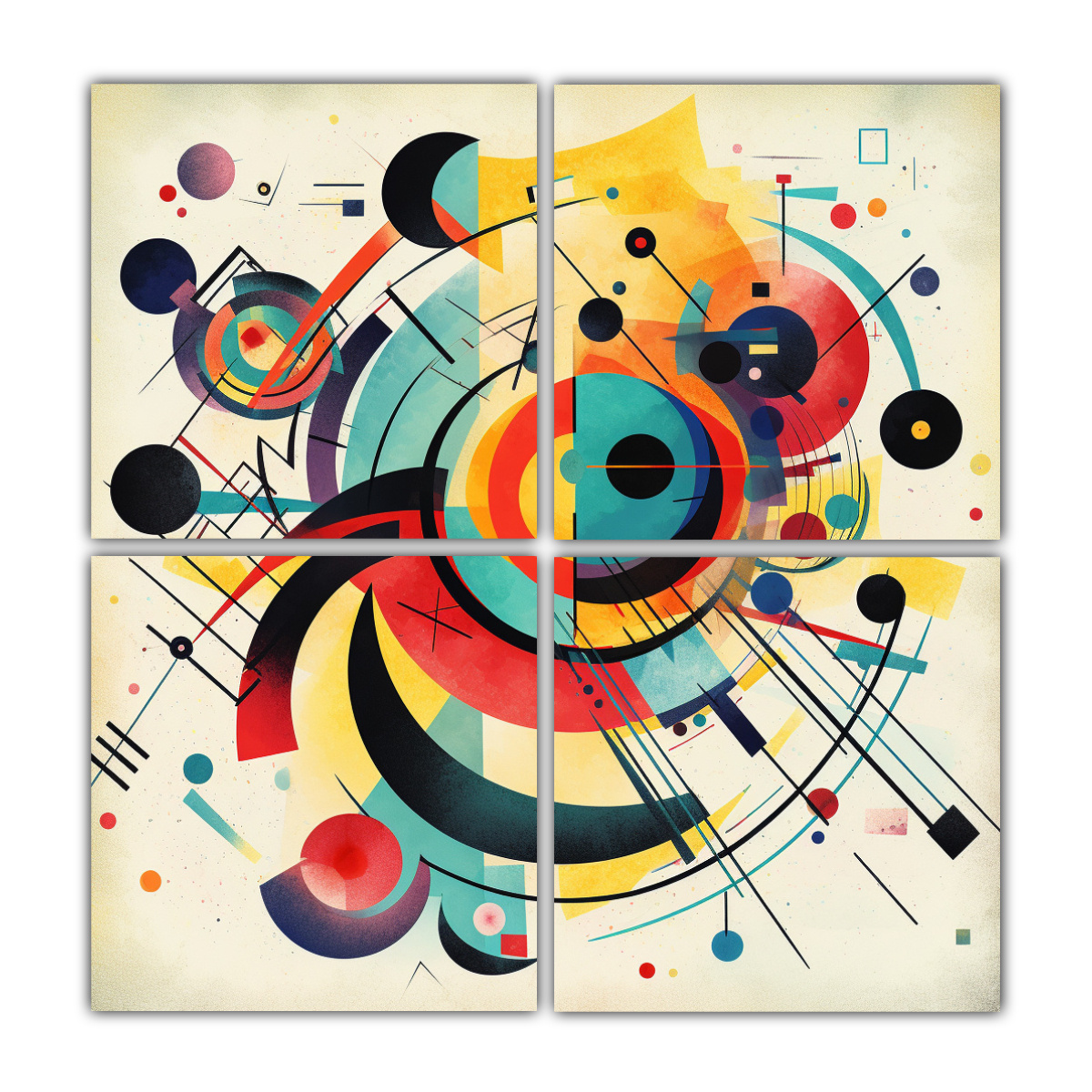 4-lienzos-de-tela-inspiraci-n-multicolor-en-estilo-kandinsky
