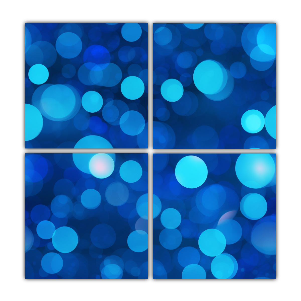 4-lienzos-vanguardia-interiores-sobre-fondo-azul-degradado-con-puntos-de-luz-en-lentes