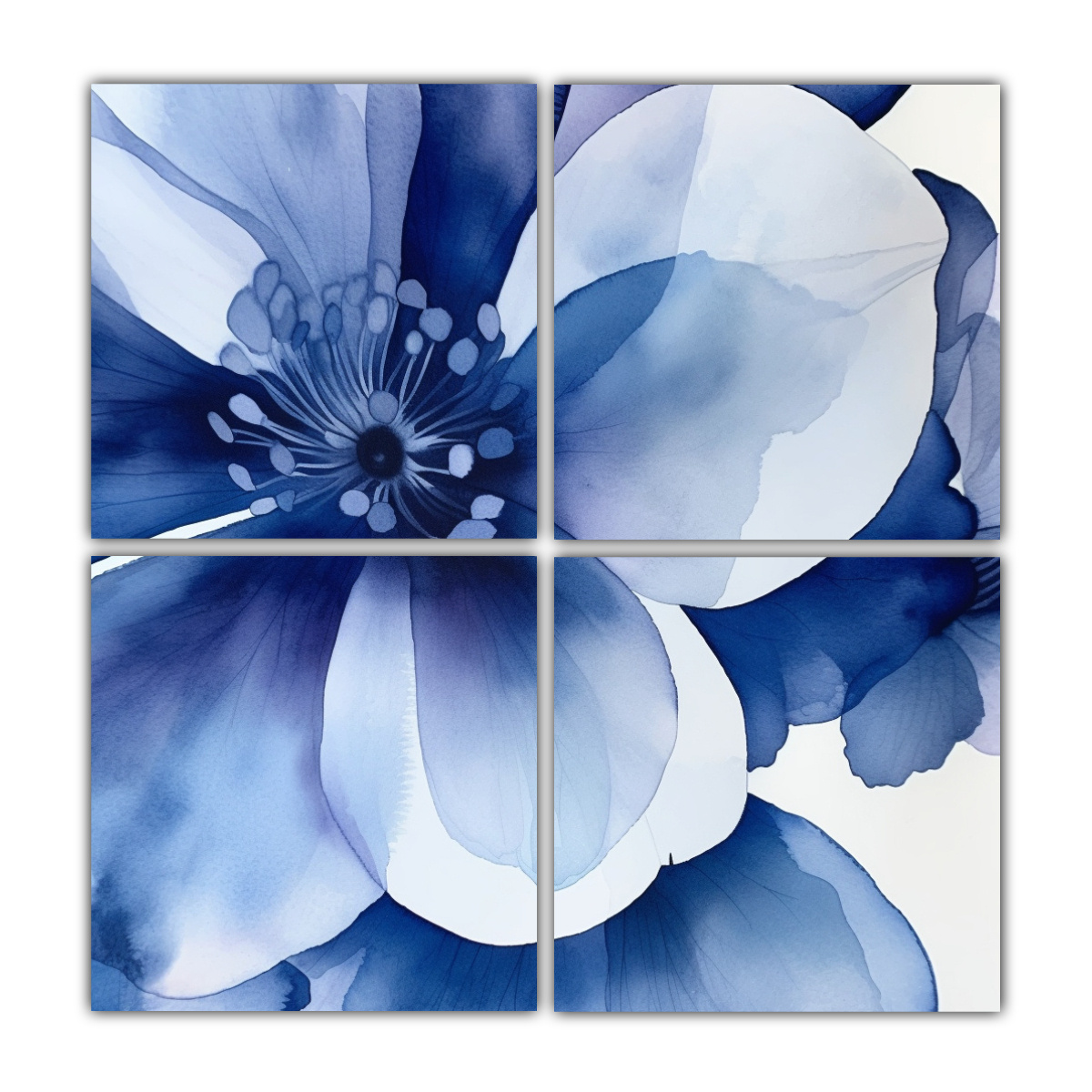 4-pinturas-abstractas-espectaculares-indigo-flower-sobre-fondo-blanco