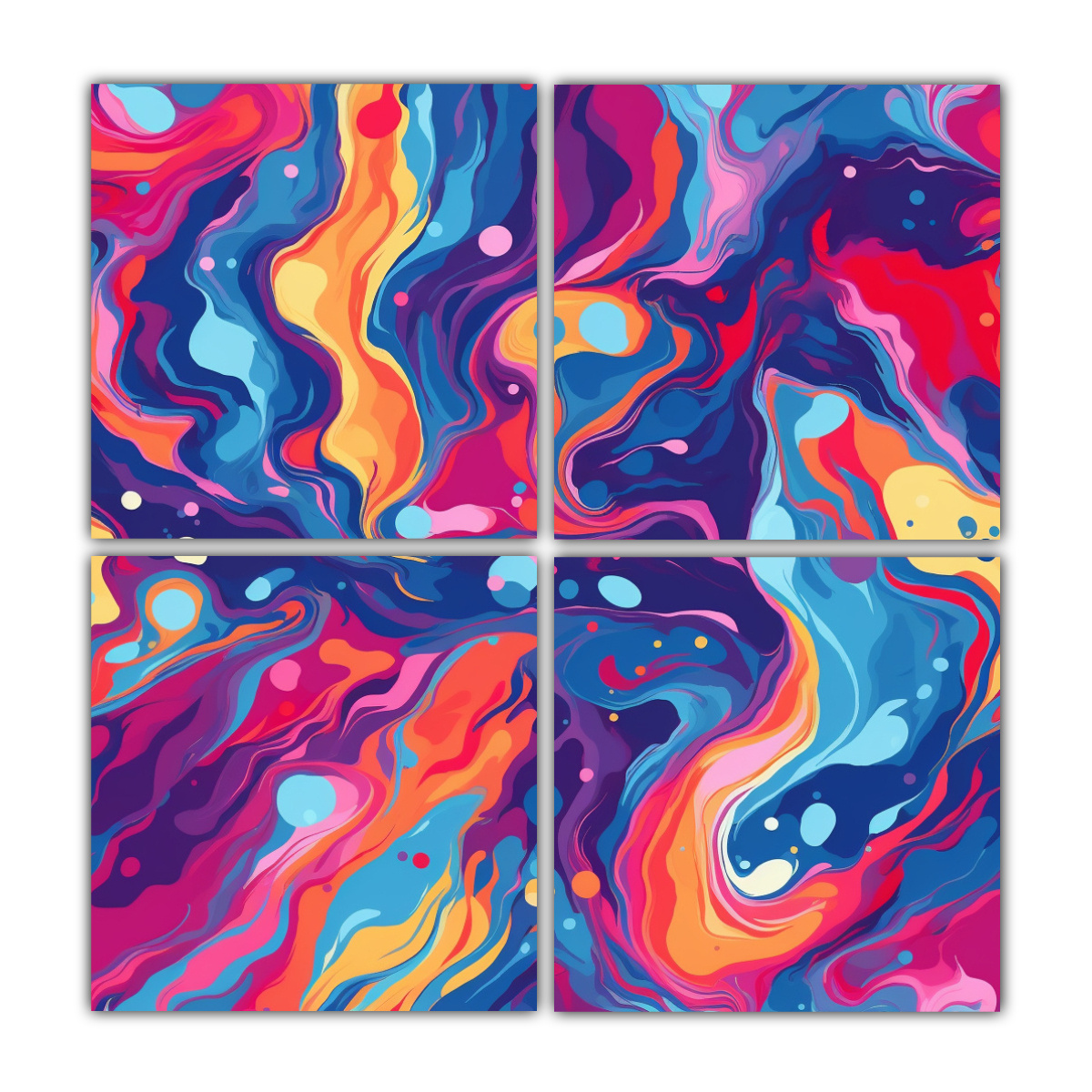 abstractos-cuatro-lienzos-colores-sensibilidad-art-stica-killa