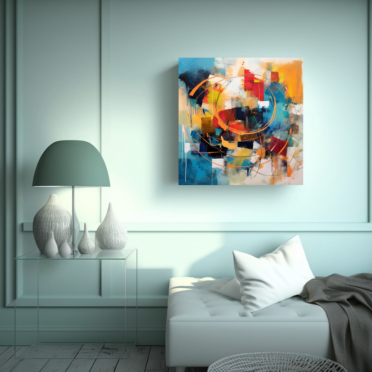 arte-de-pared-abstracto-con-figuras-coloridas-1