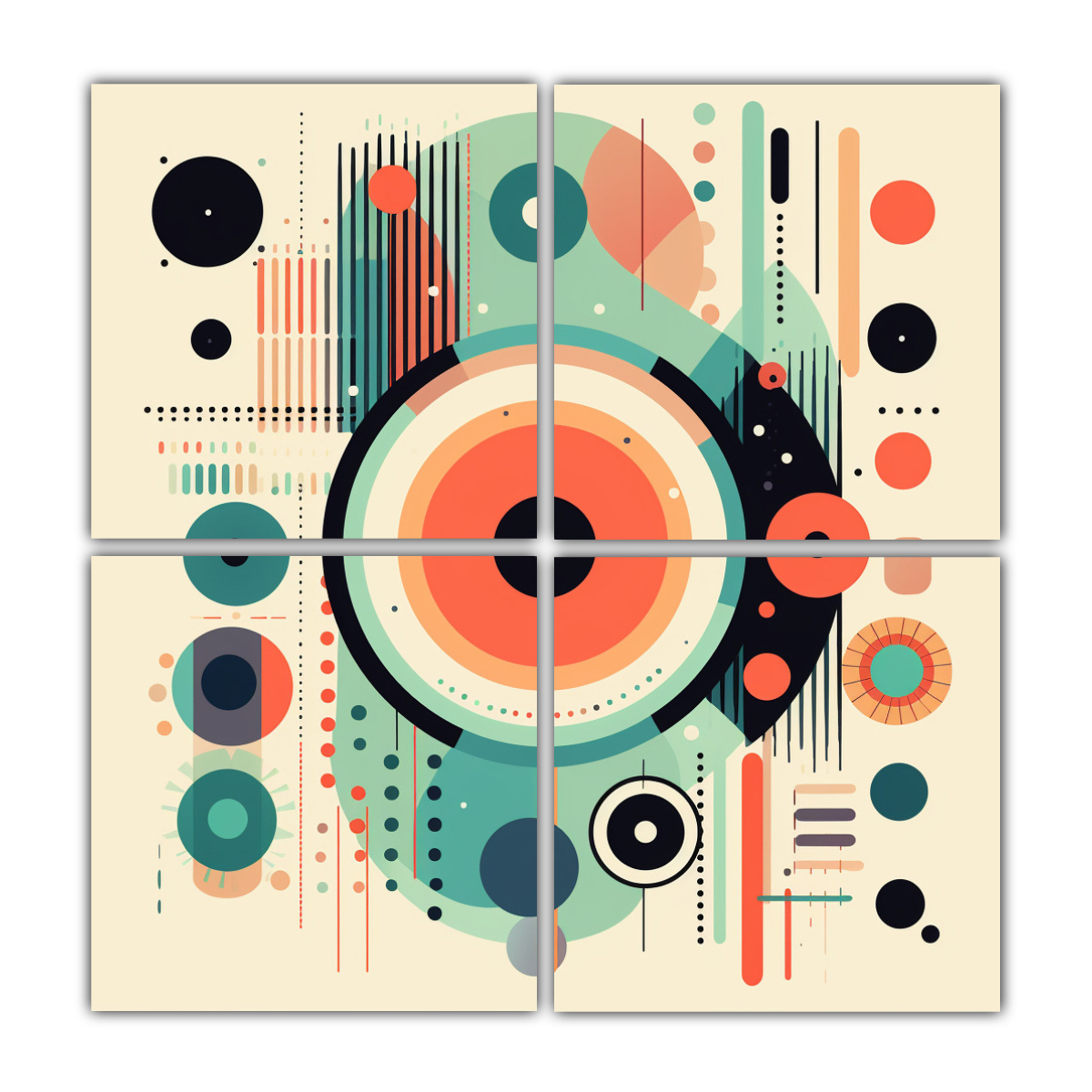 arte-de-pared-abstracto-con-l-neas-puntos-y-colores-pasteles