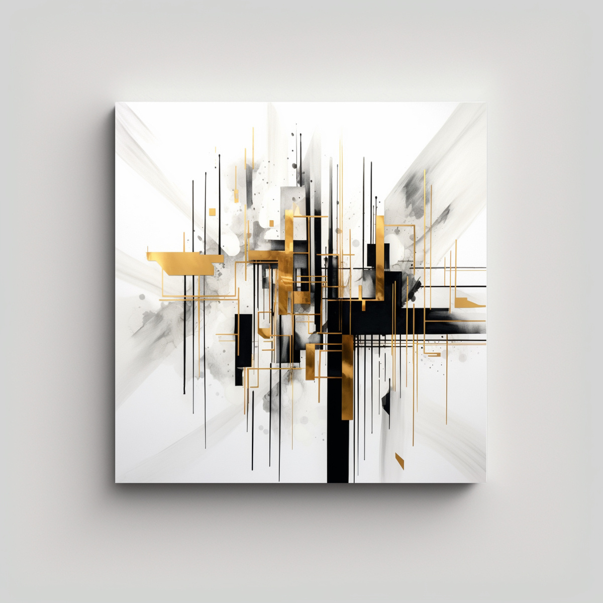 arte-de-pared-fotograf-a-vision-blanco-con-l-neas-negras-y-detalles-dorados-de-alta-gama-si
