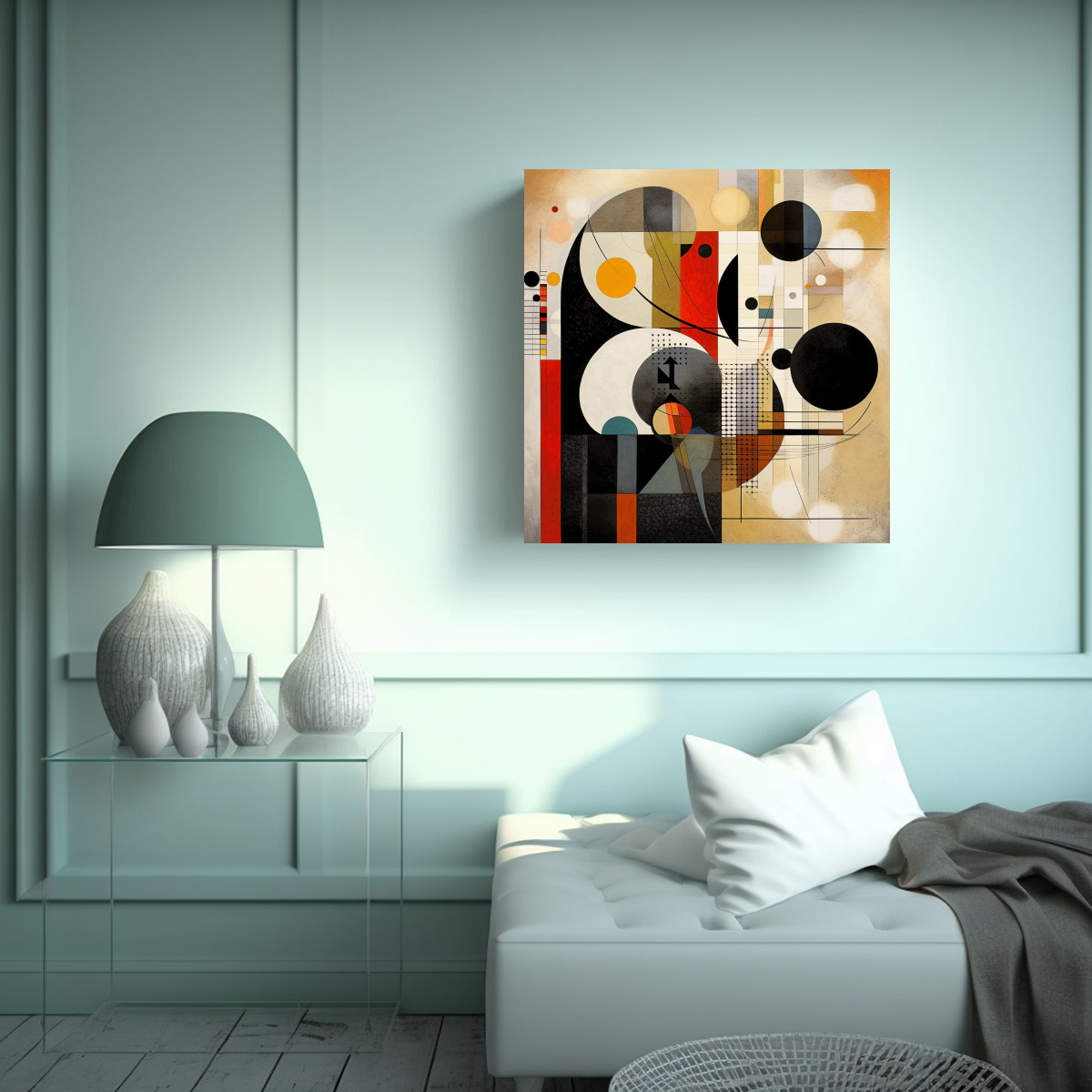 arte-de-pared-moderno-en-blanco-y-negro-con-color-1