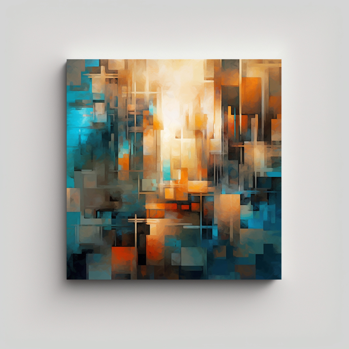 arte-de-pared-moderno-motivo-abstracto-con-tonos-marrones-y-azules-en-decoraci-n-de-pinturas