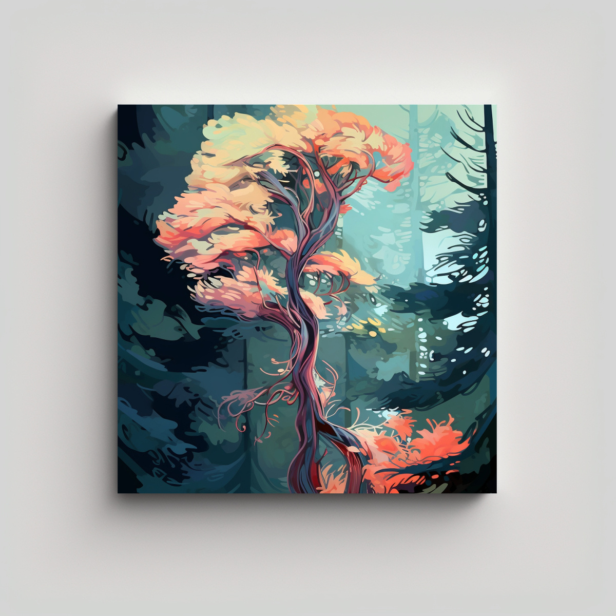 arte-inspiraci-n-ba-o-bosque-de-secuoya-en-colores-apagados