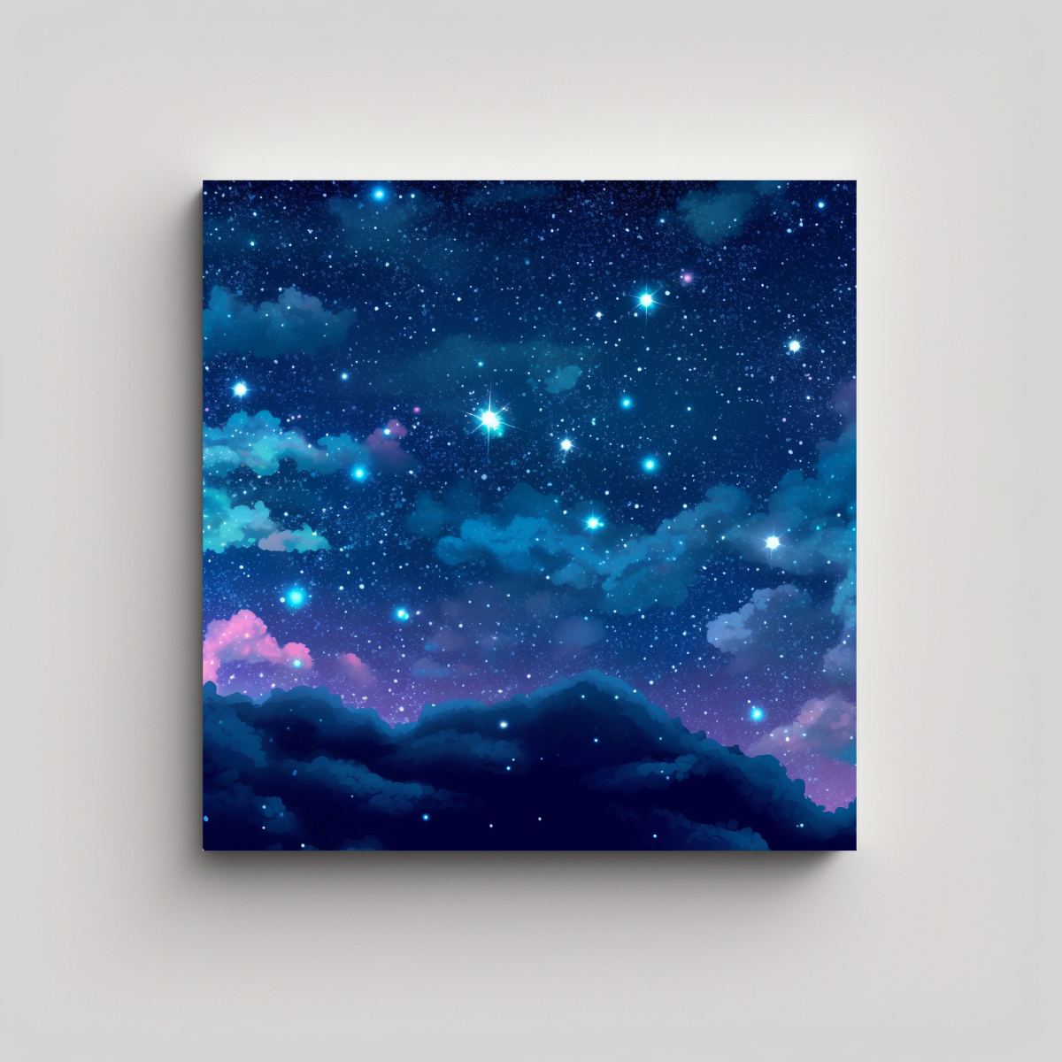 arte-pared-dise-o-estrellas-espacio-fondo-colorido