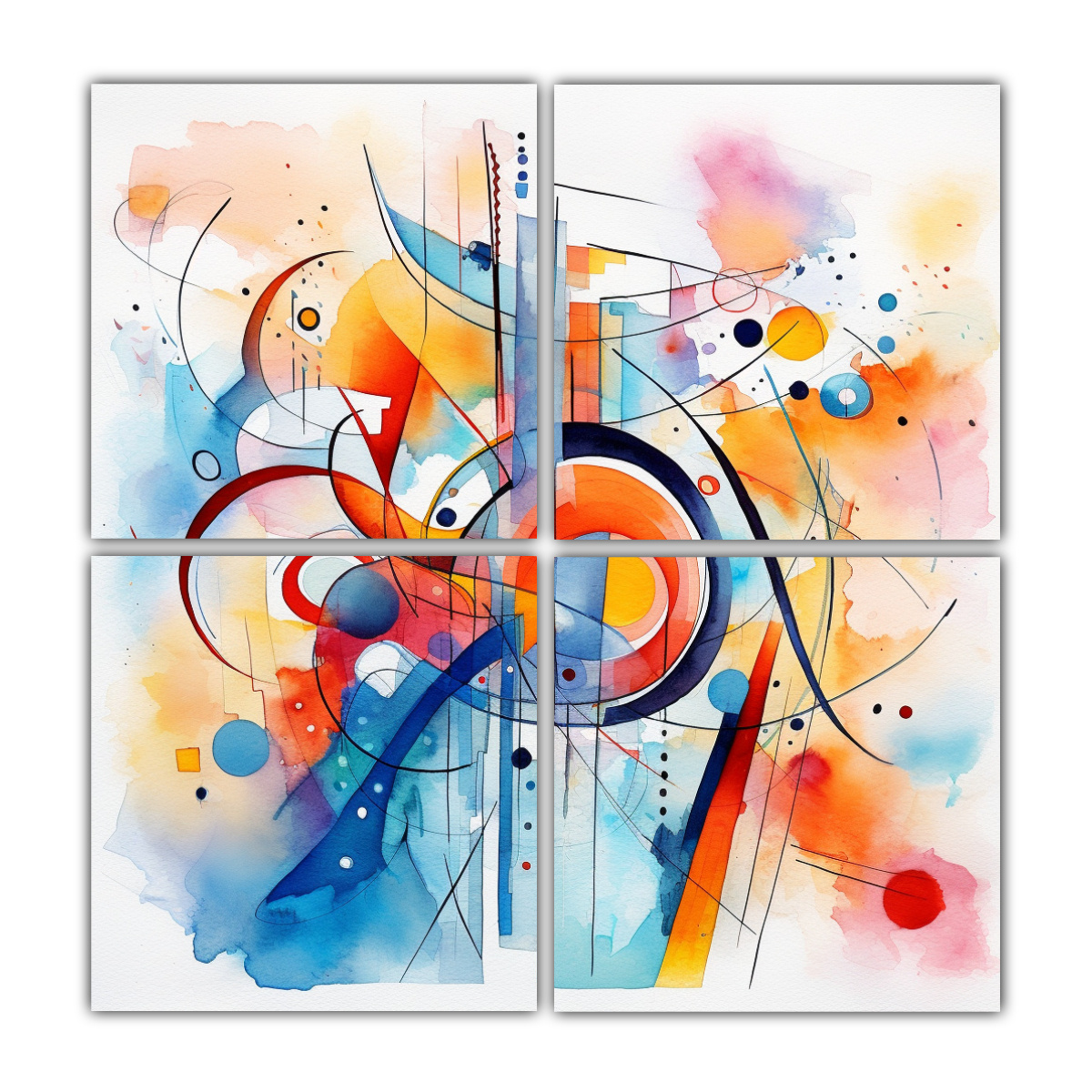 artes-de-pared-abstractas-en-calidez-pop-art-acuarela