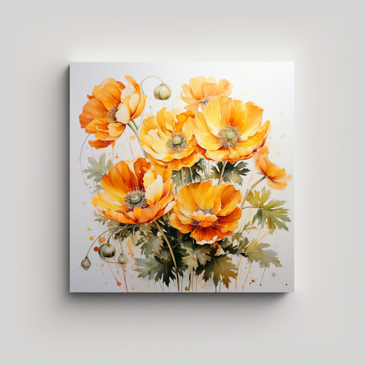 composici-n-dibujo-relieve-flores-buttercups-amarillo-y-rojo-abstracto-pintura-decorativa