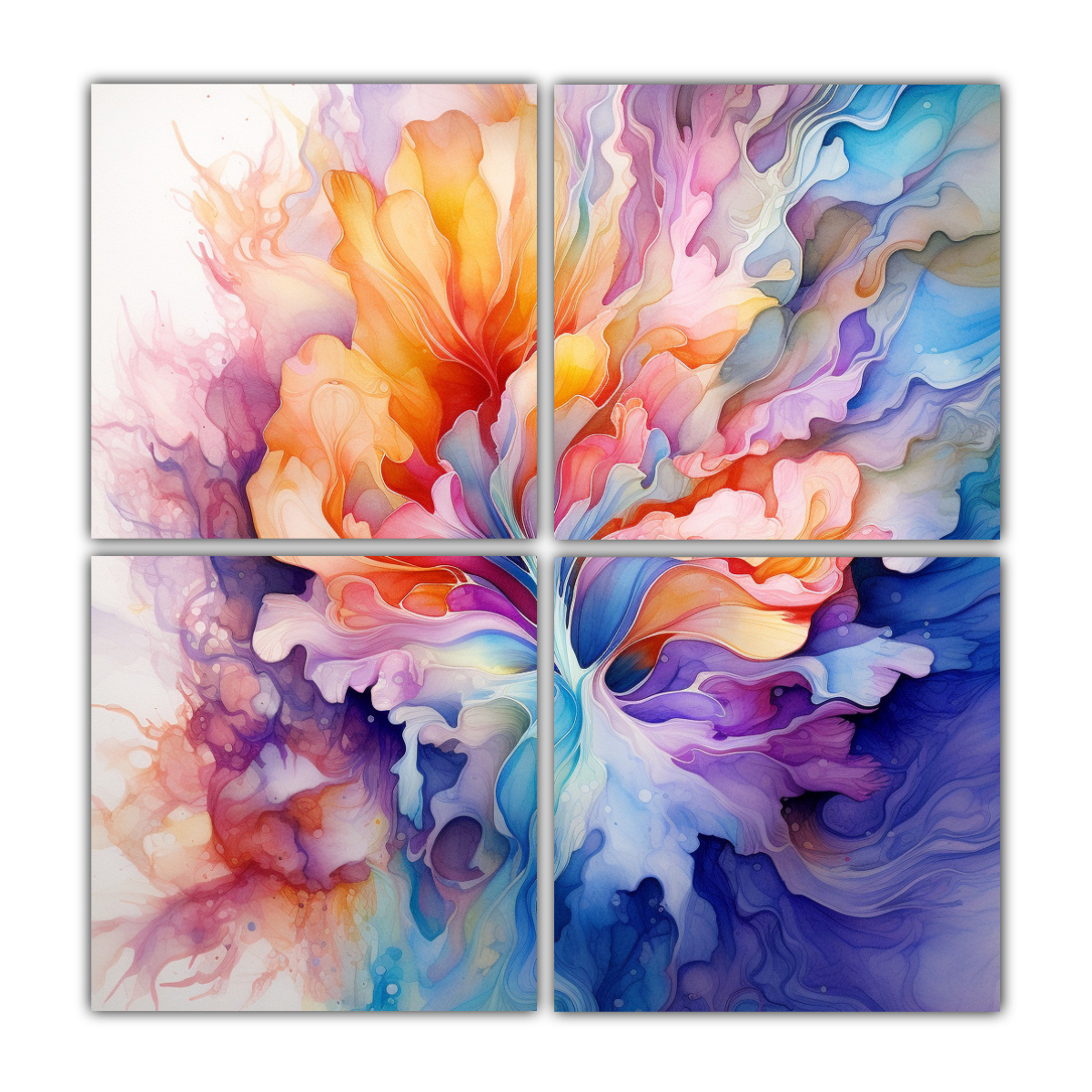 cuadriptico-abstracto-desplegando-fractalmente-pintura-acuarela-decorativa-de-estilo-galer-a