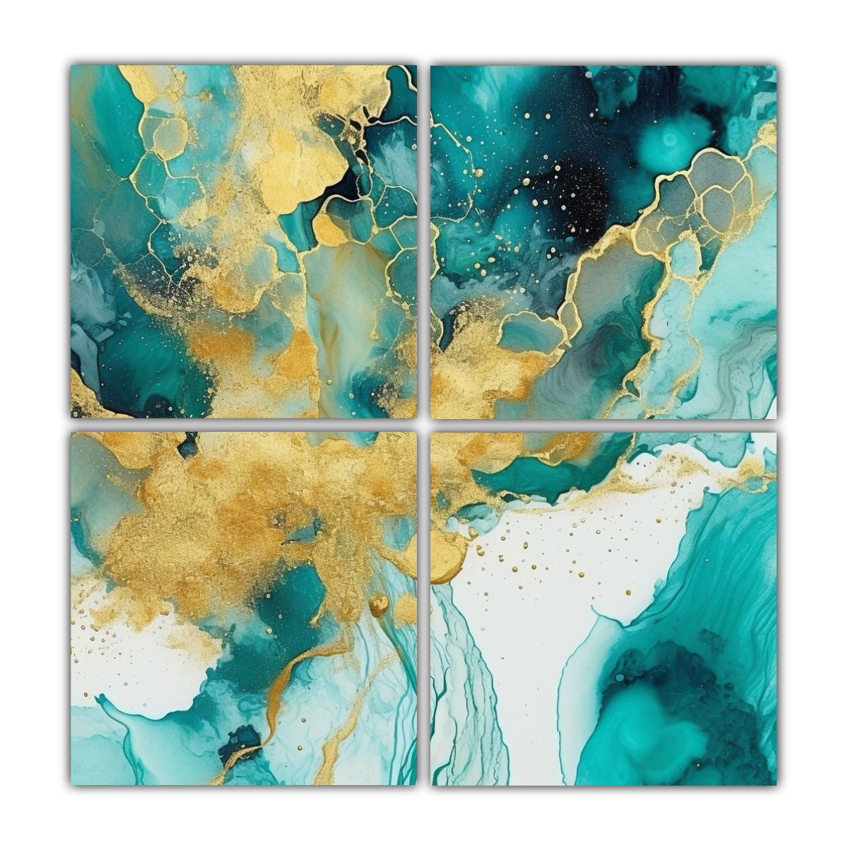 cuadriptico-expresi-n-teal-y-oro-abstracto-con-tinta-alcohol-y-brillo