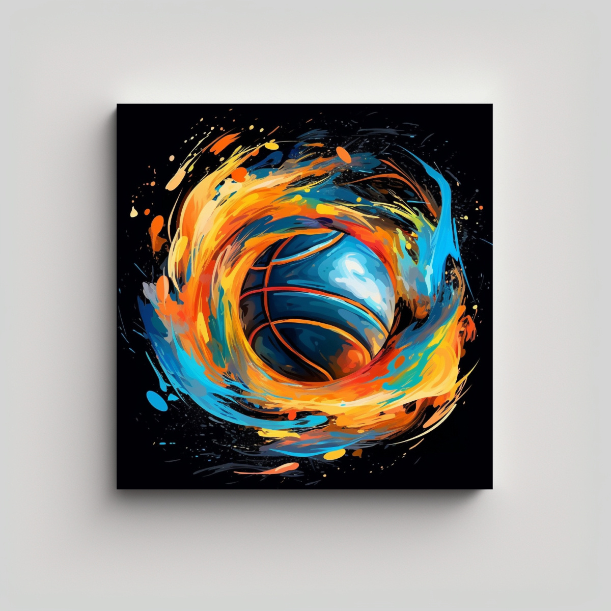 cuadro-abstracta-de-baloncesto-din-mico