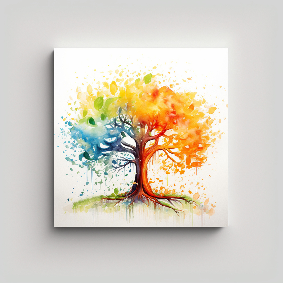 cuadro-abstracto-arco-iris-de-un-rbol-de-naranja-colores-acuarela