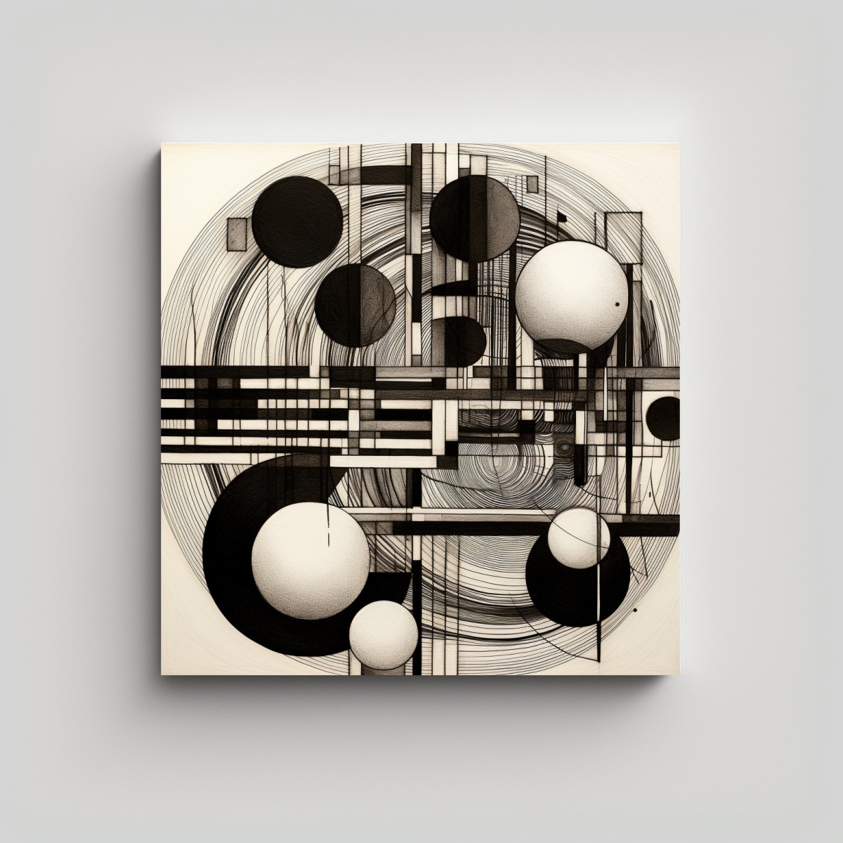 cuadro-abstracto-con-tres-l-neas-negras-y-dos-c-rculos