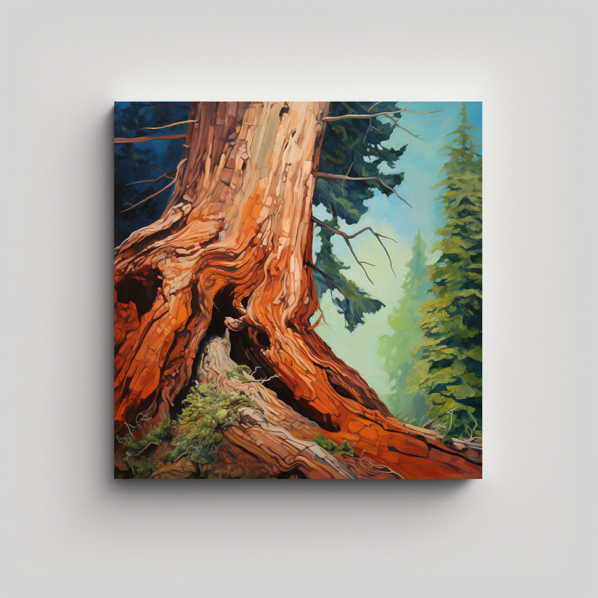cuadro-abstracto-de-estilo-detallado-de-leo-vida-de-un-rbol-de-secuoya