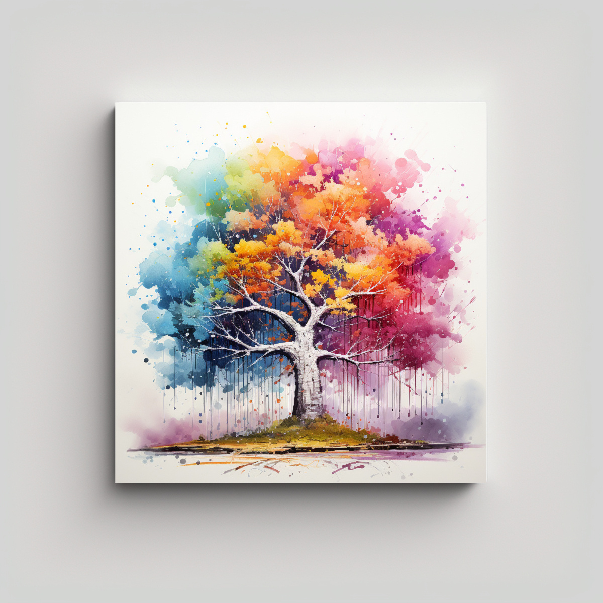 cuadro-abstracto-de-rbol-de-abedul-y-bons-i-con-colores-del-arco-ris-en-lienzo-moderno