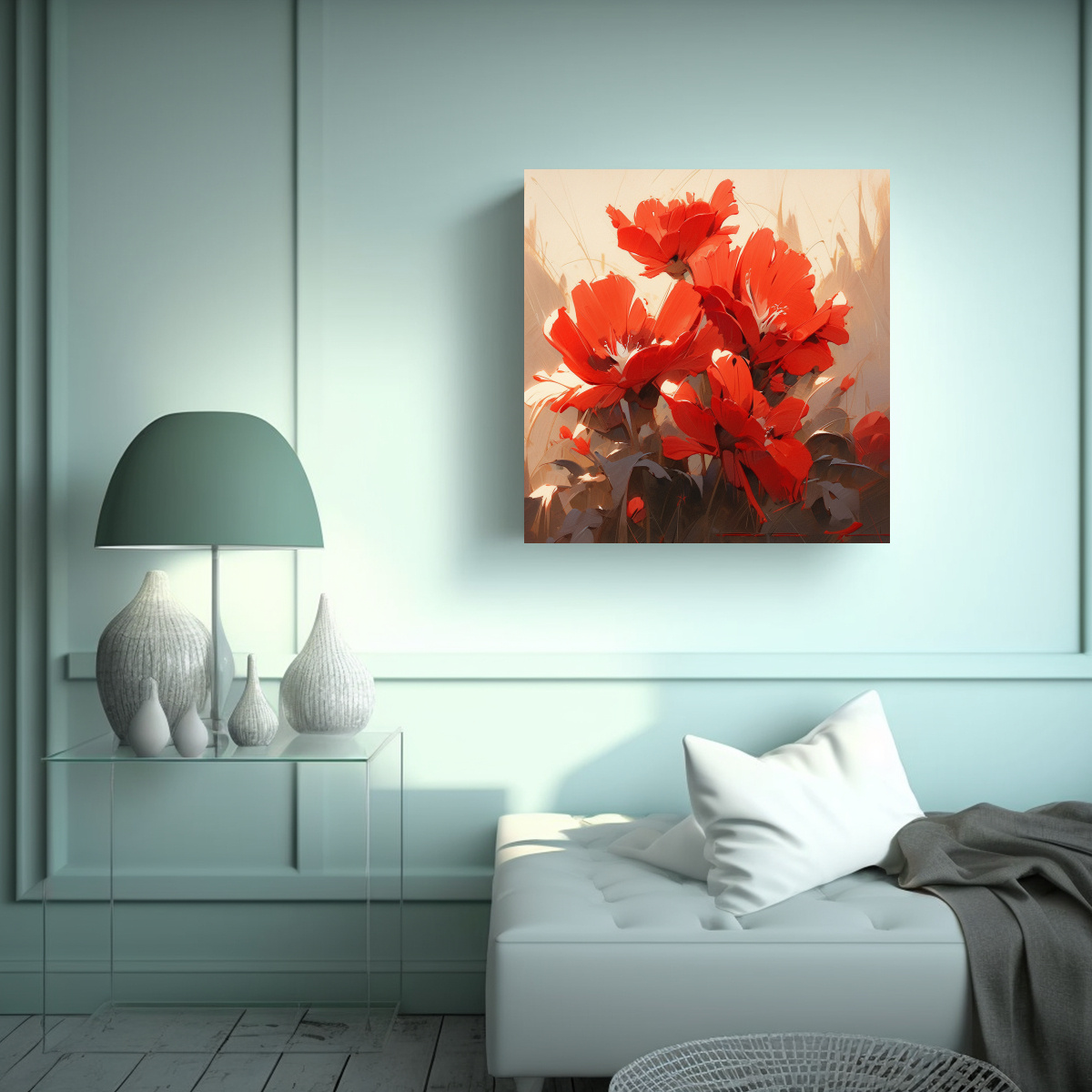 cuadro-abstracto-flores-rojas-en-gama-de-colores-1