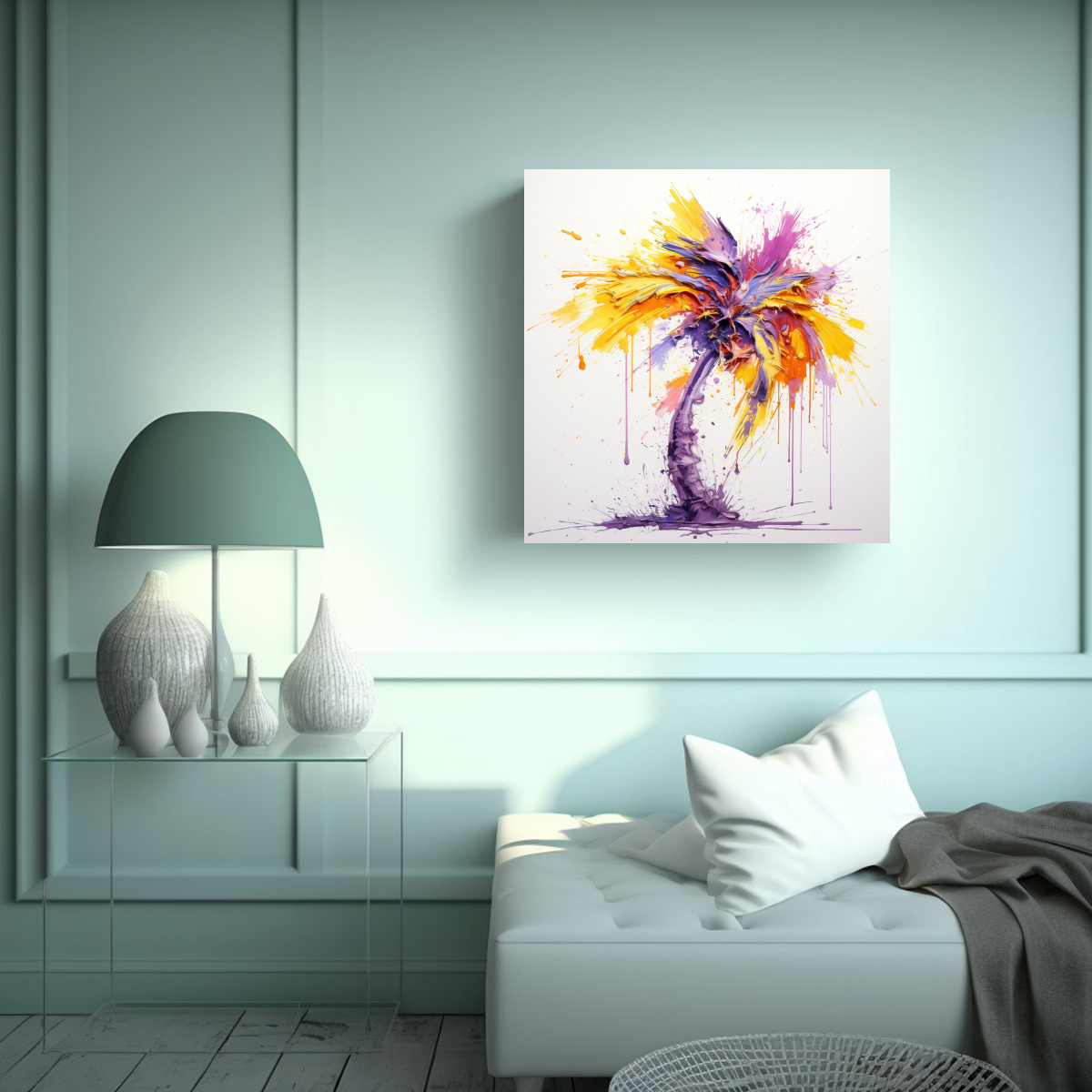 cuadro-abstracto-l-neas-delgadas-colores-gama-palmera-amarillo-y-morado-1