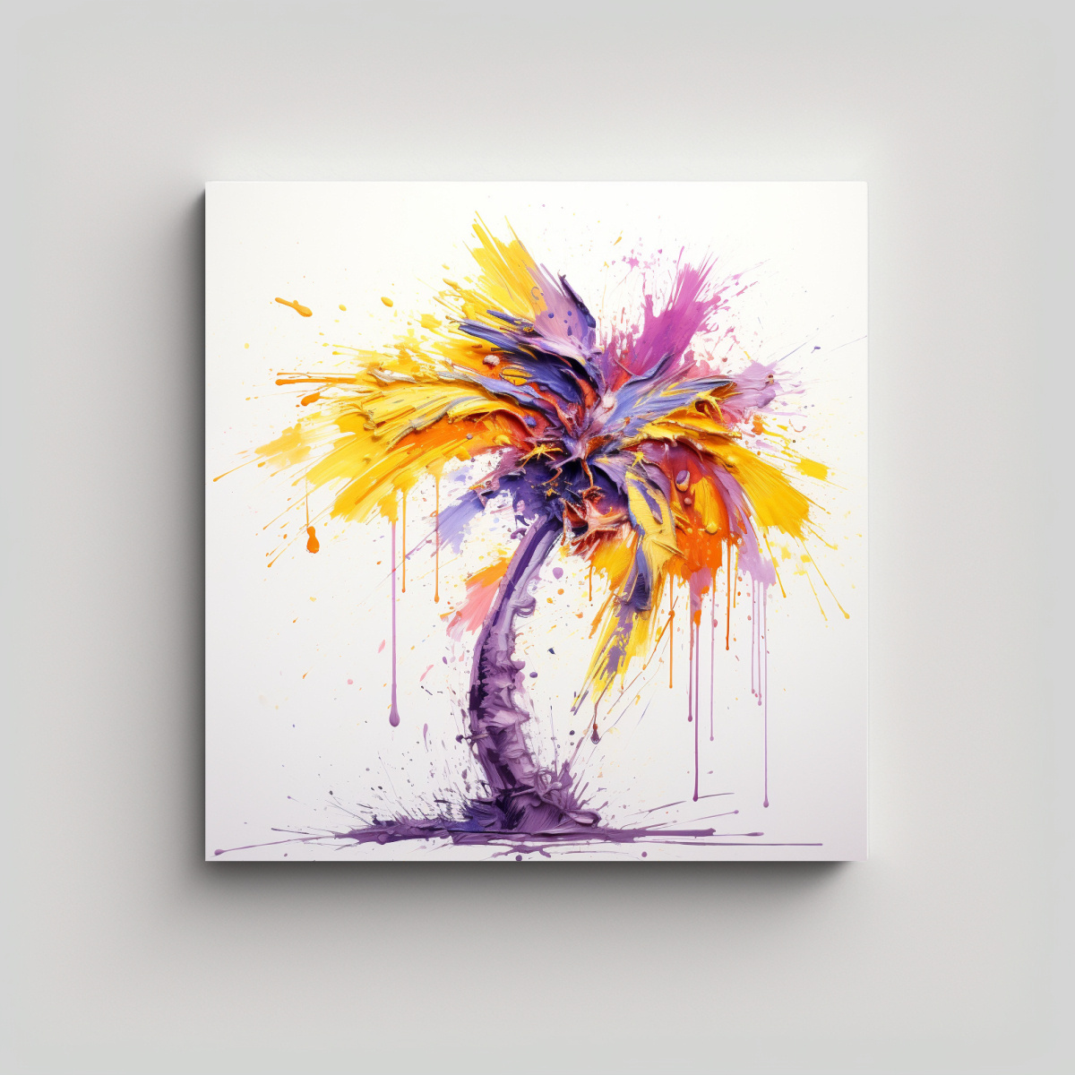 cuadro-abstracto-l-neas-delgadas-colores-gama-palmera-amarillo-y-morado