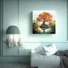 cuadro-abstracto-tema-perspectiva-rbol-banyan-en-colores-verde-y-naranja-para-decoraci-n-1
