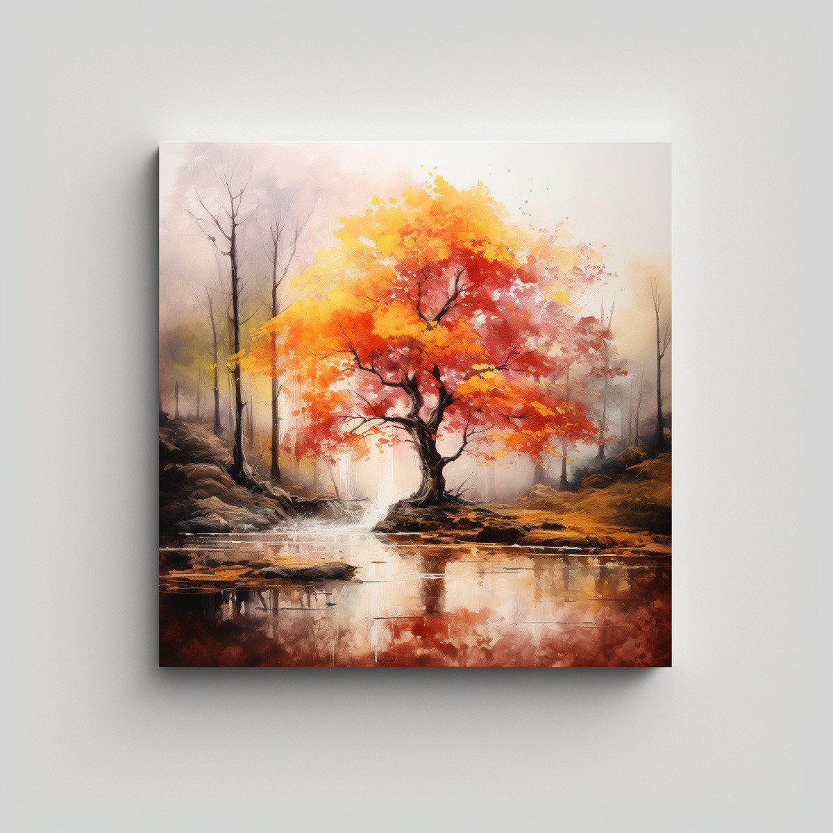 cuadro-acuarela-color-rojo-y-dorado-de-un-rbol-abstracto-en-un-bosque-alta-resoluci-n
