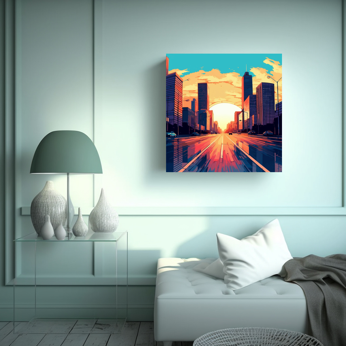 cuadro-creativo-para-sala-de-rascacielos-amanecer-ma-ana-camino-vac-o-cuadro-cielo-azul-c-1