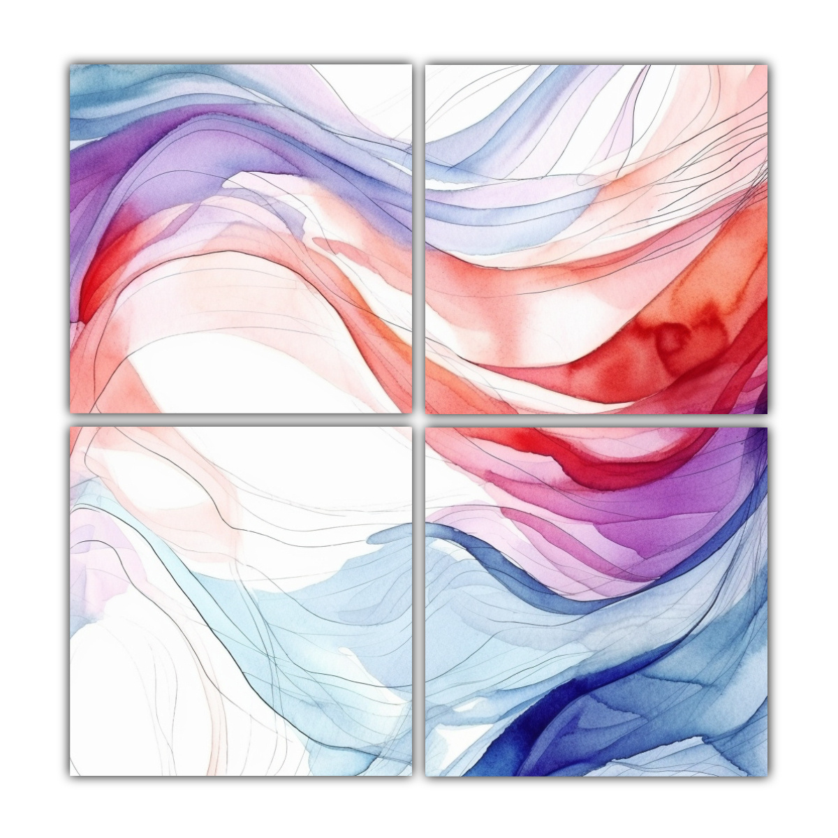 cuadro-de-cuatro-hermosos-bonitos-kaladze-en-acuarela-de-l-neas-abstractas-sobre-fondo-blanco